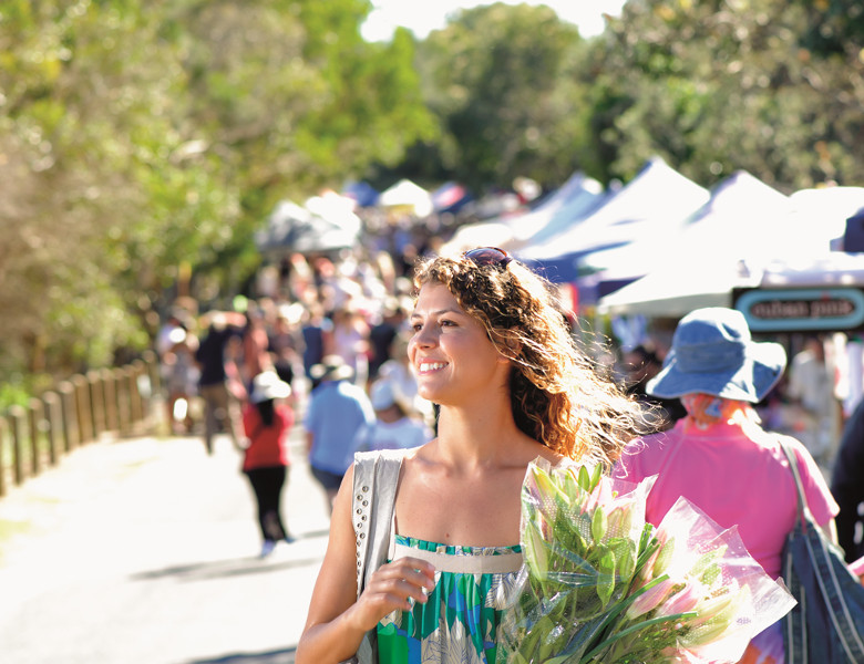 Purchase locally produced goods from a Northern Rivers market 