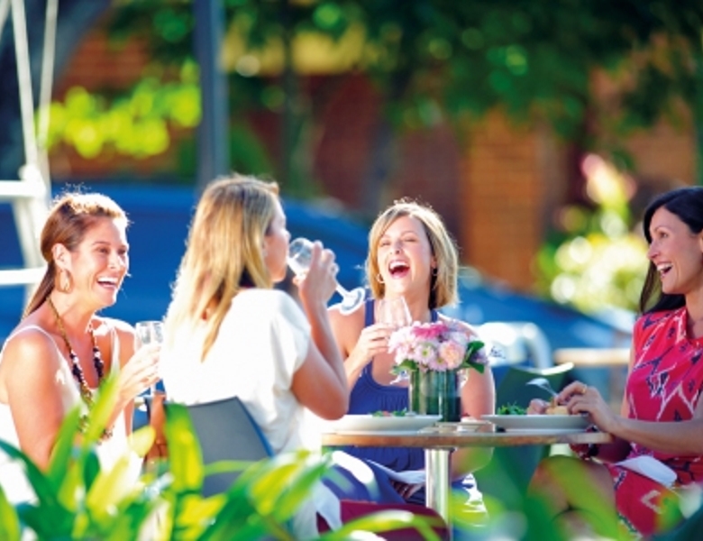 Ladies Enjoying a lunch at the Gallery Cafe