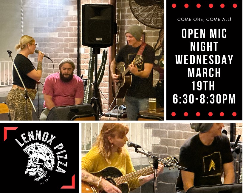 Lennox Pizza Open Mic Night