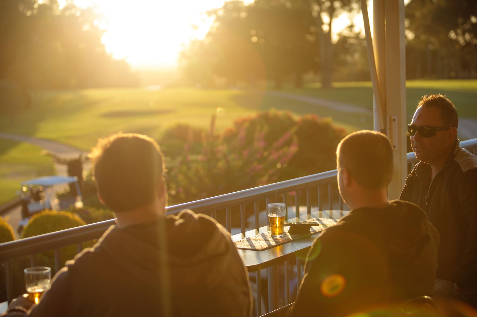 drinks at golf club