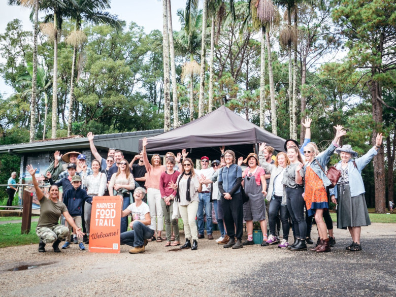 Harvest Food Trail attendees at a venue 780x600