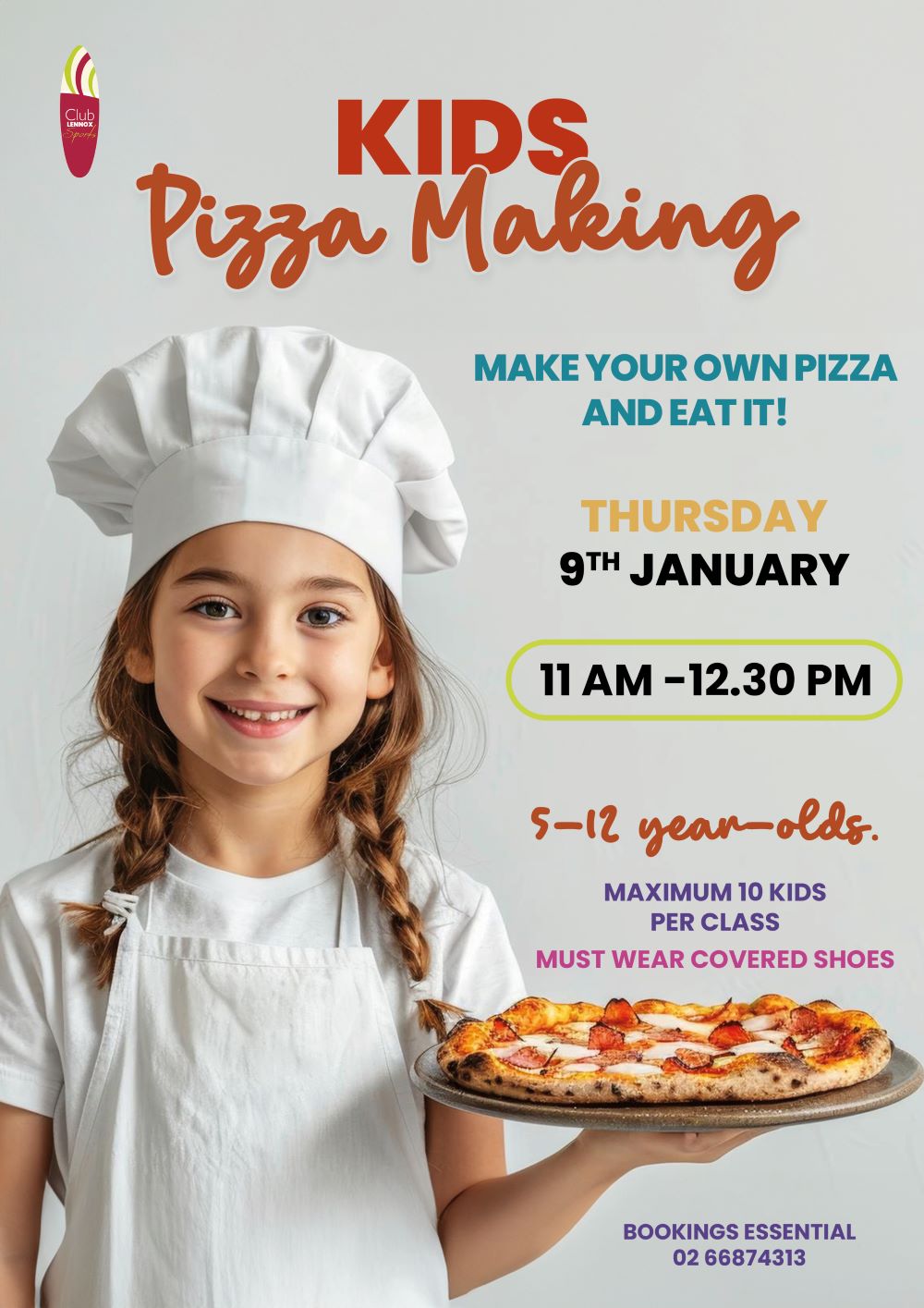 January 2025 Kids Pizza Making A4 Lennox V2