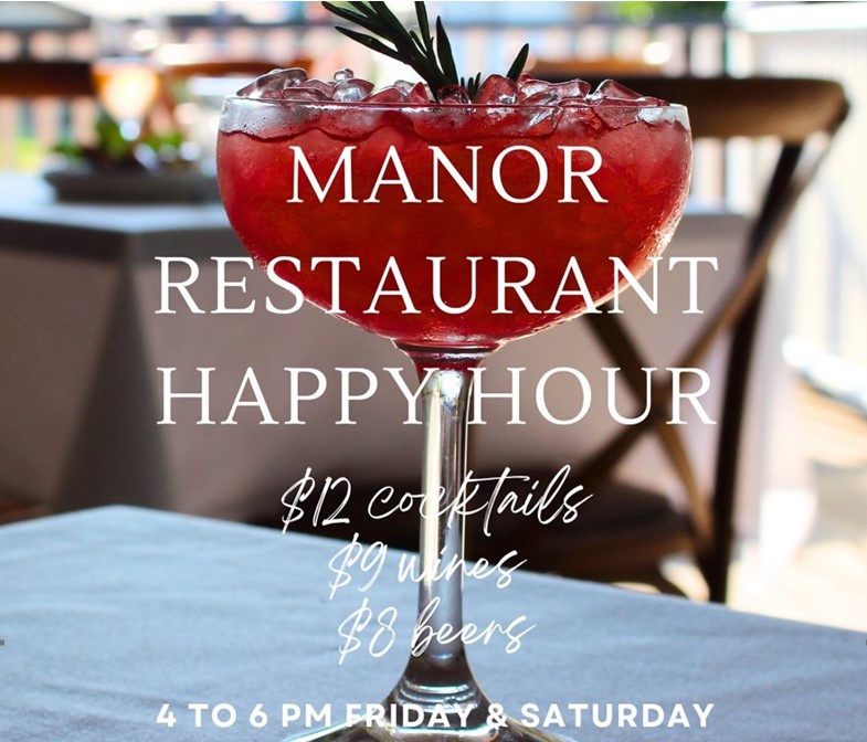 Manor Restaurant Happy Hour