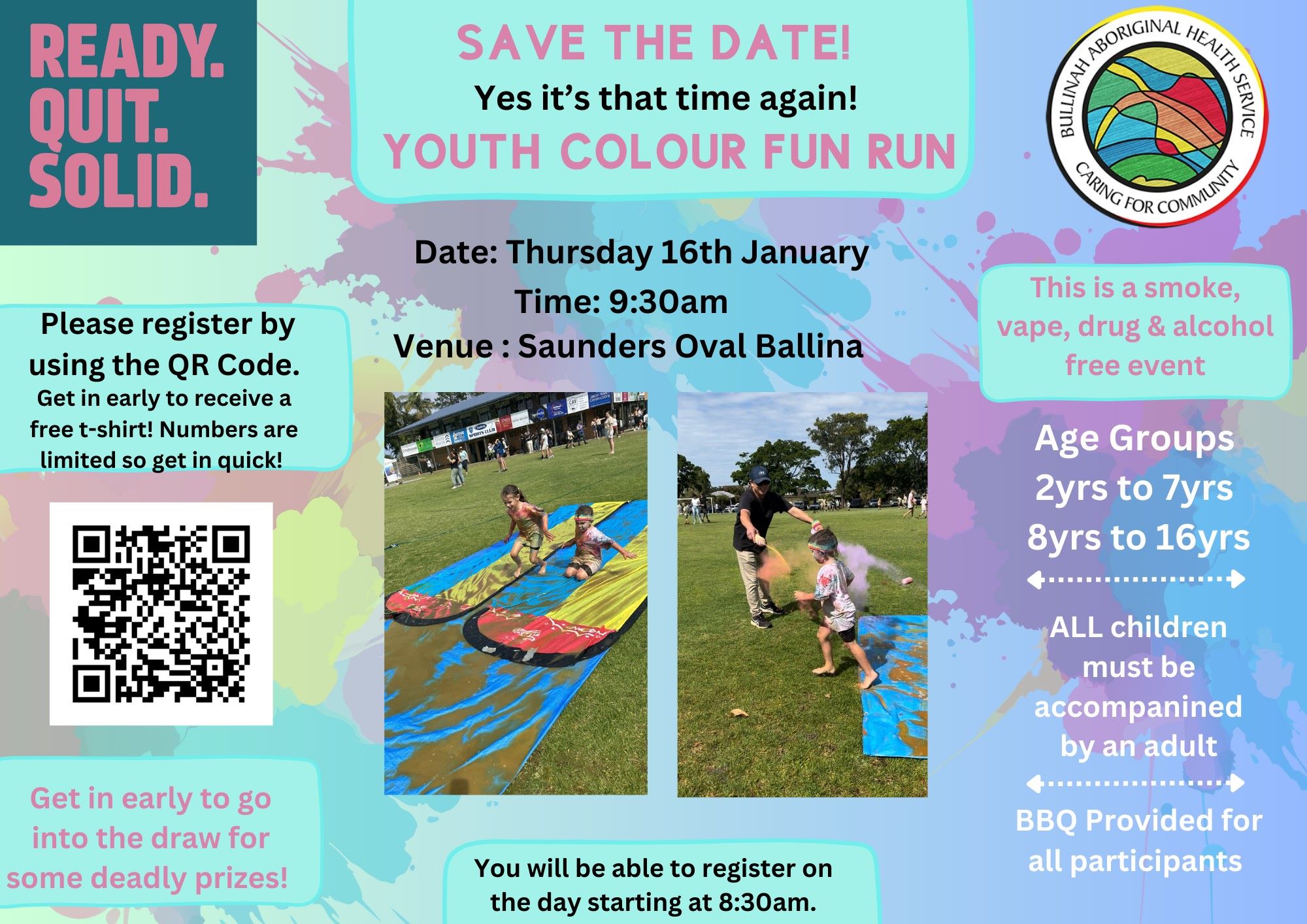 Youth Colour Fun Run Flyer